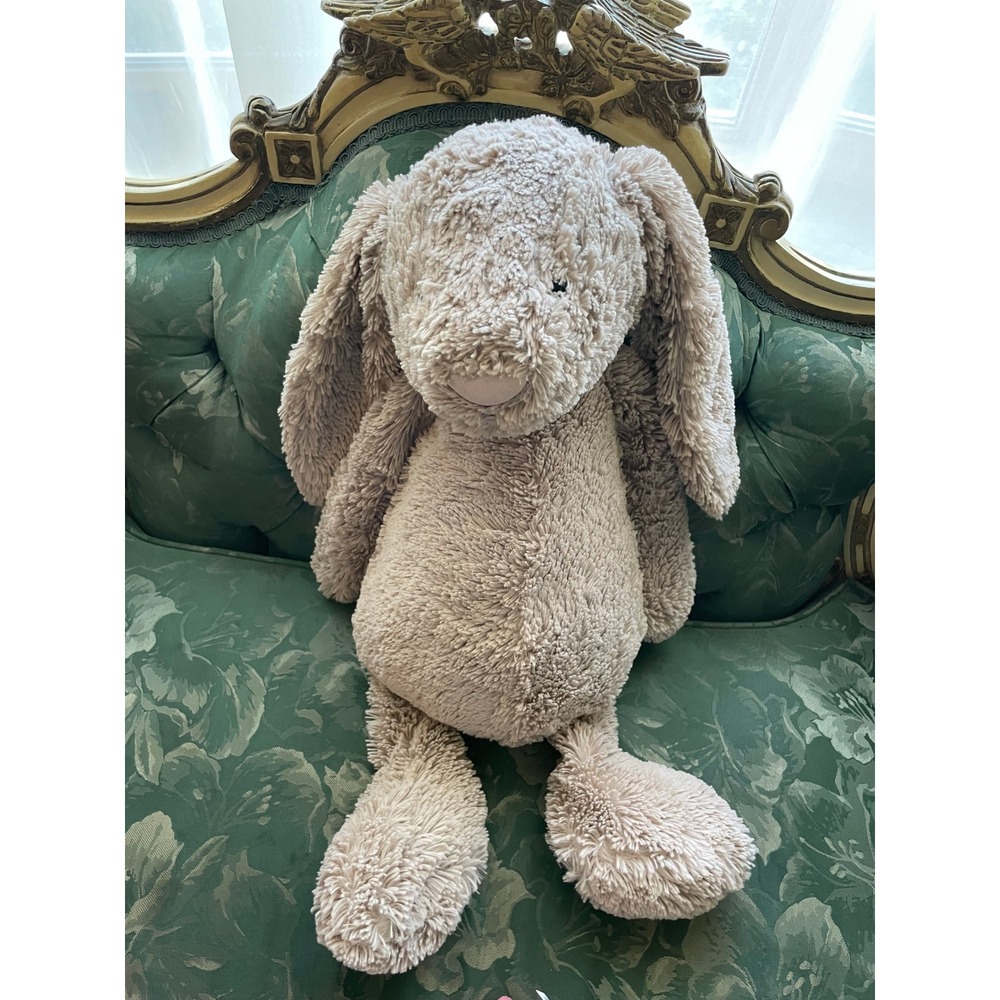 Jellycat Huge Bashful Bunny Plush Stuffed Animal Beige Oatmeal 20 Inch Large
